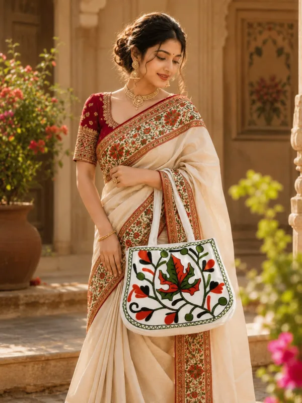 Leaf & Vine Handcrafted Bag - Artistry in Fashion