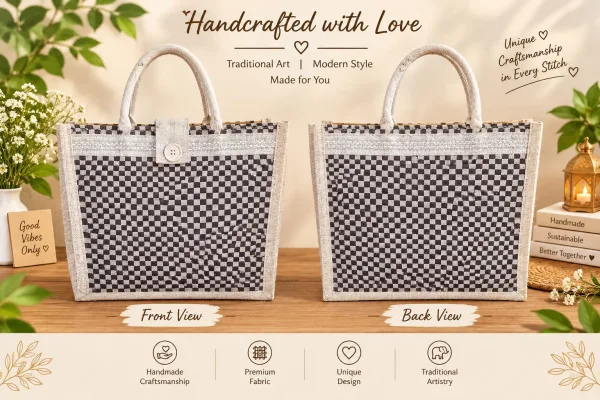 Elegant Handcrafted Office Tote Bag