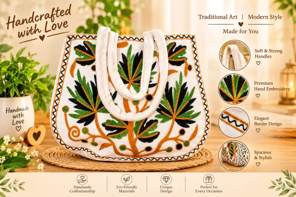Elegant Handcrafted Premium Embroidered Clutch